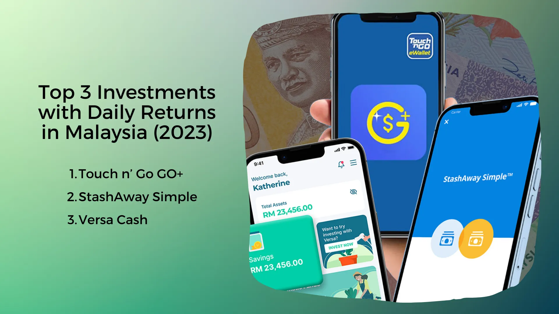 Top 3 Investments with Daily Returns in Malaysia