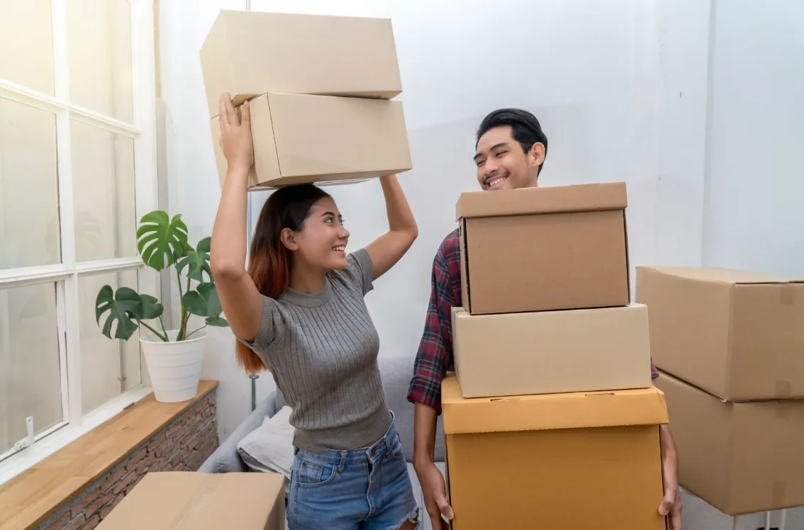 PRUMan PRULady asian moving renovation house