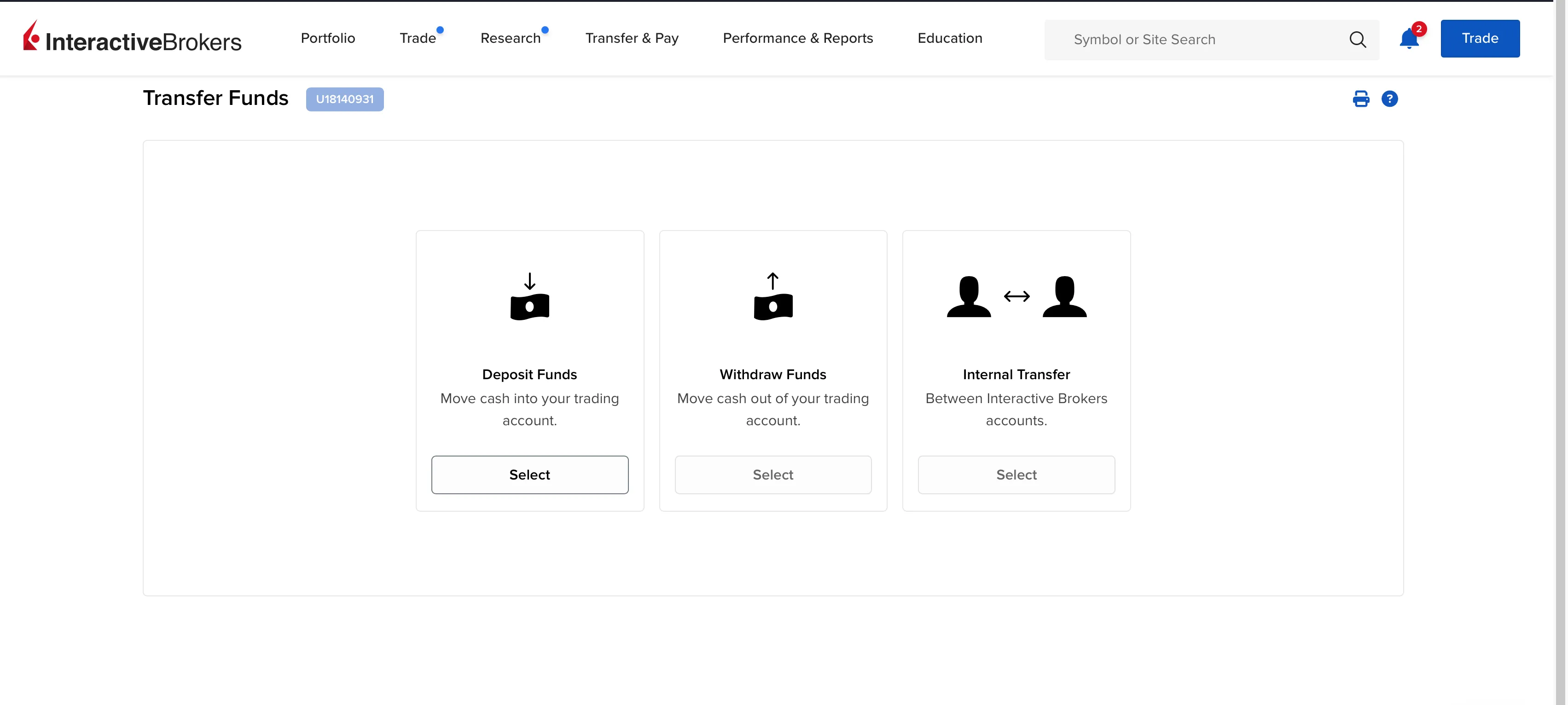 funding your ibkr account