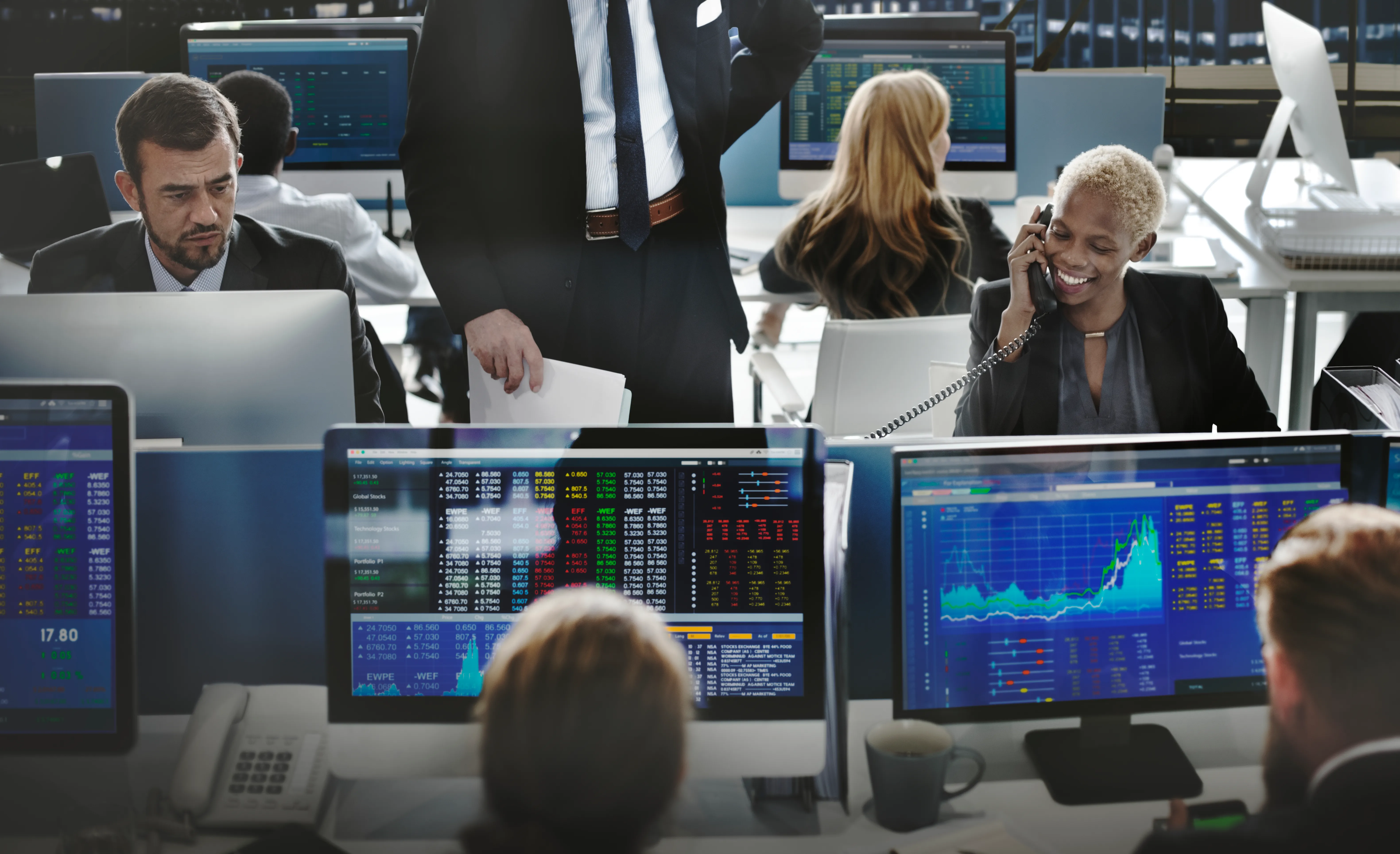 People working in finance