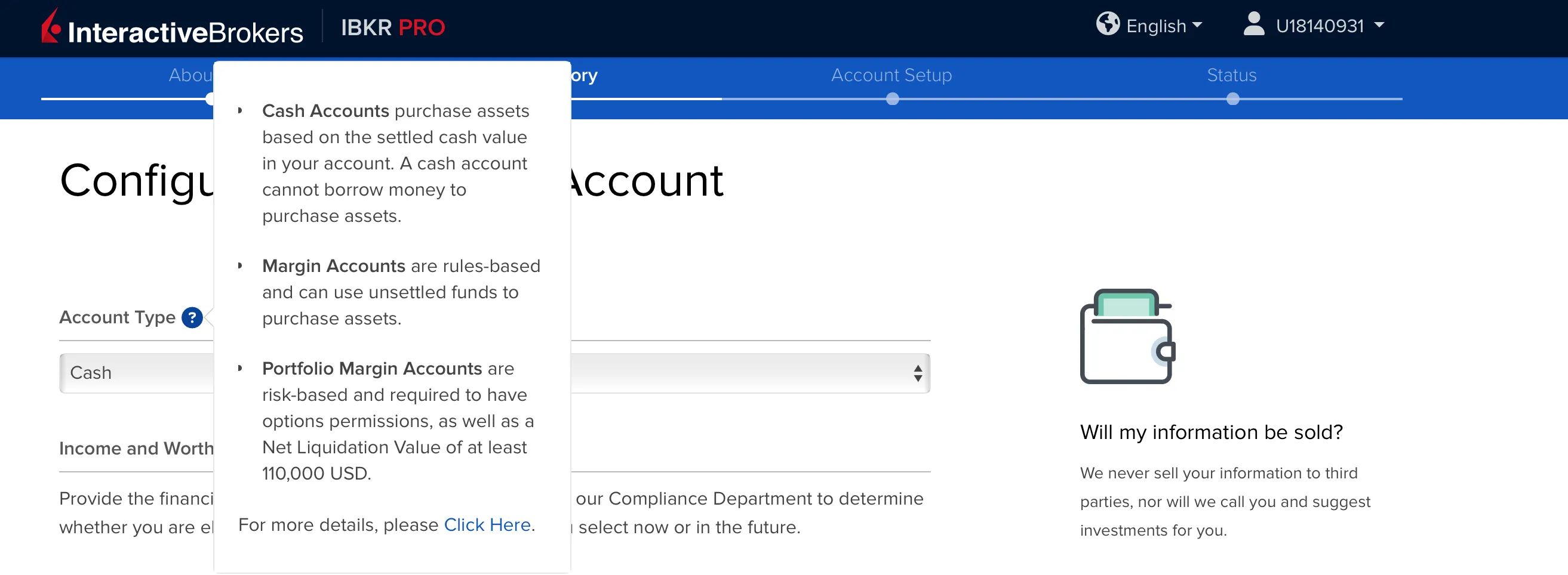 IBKR types of accounts